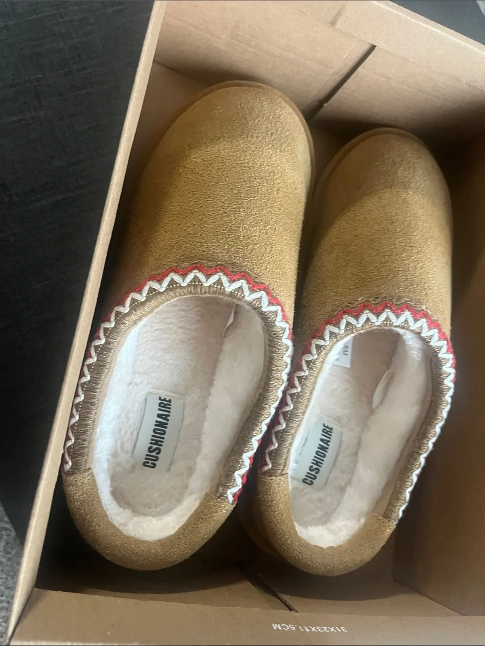 Cushionaire Women's Tan Suede Cozy Slip-On Boots